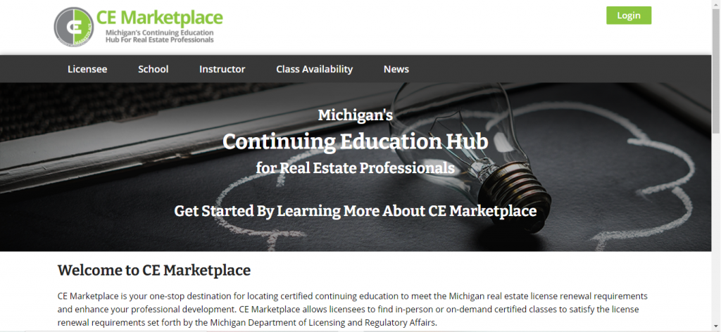 Michigan Real Estate Continuing Education