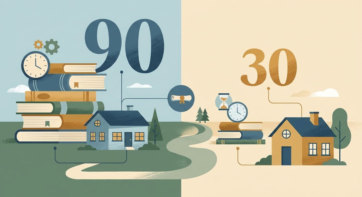 First Renewal vs. Standard Renewal in Washington: 90 Hours vs. 30 Hours Explained