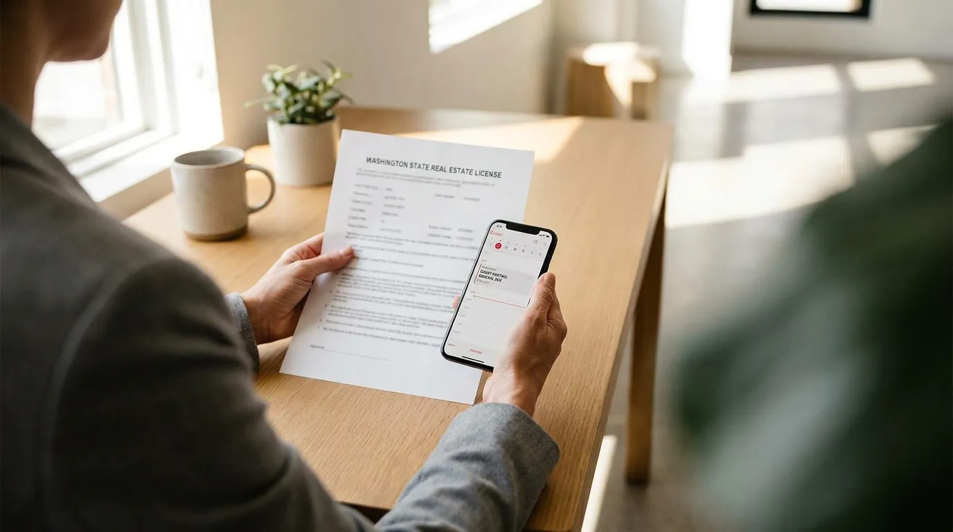 The Washington Real Estate Renewal Cycle: Who and When — How Often Do You Renew a Washington Real Estate License?